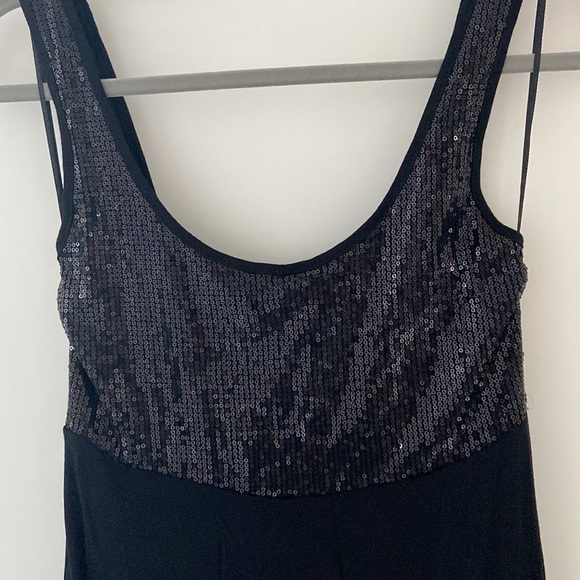 Black dress with sequin top - size S - Picture 4 of 6